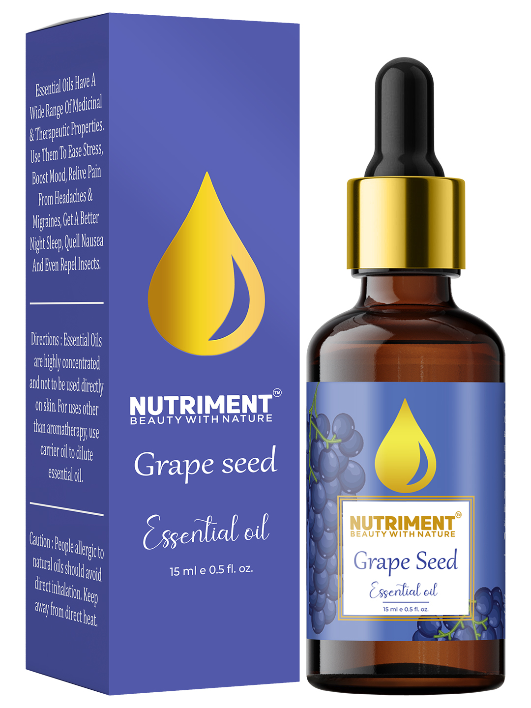 Nutriment Grape Seed Essential Oil - 15ml