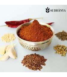 karam podi, flax seeds powder