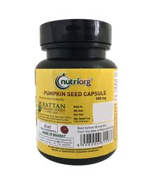 Nutriorg Pumpkin seed oil soft gel 60 Capsule