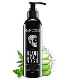Mancode 2 in 1 Beard & Face Wash - 200ml