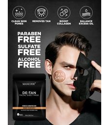 Mancode De-Tan Face Sheet Mask - 25ml