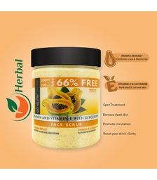 Berina Papaya & Vitamin E with Glycerine Face Scrub - 500ml